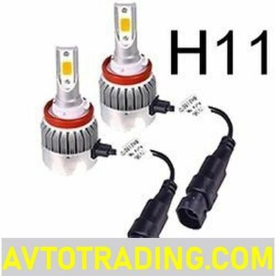Авто лампа LED H11/H8/H9 20w 5500K 12V (арт.С6+H11) ЦЕНА за 1шт.